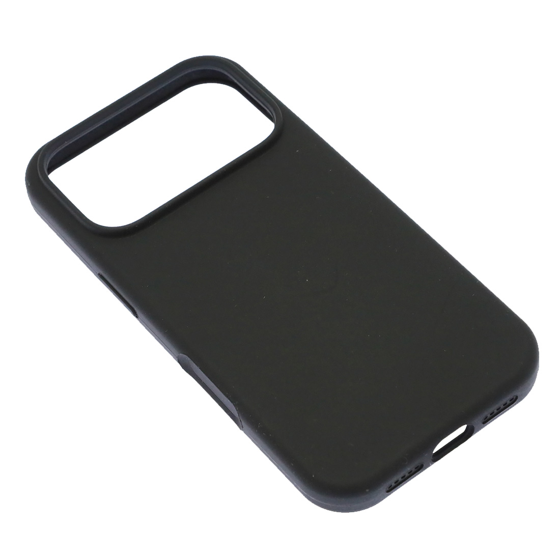 Чехол накладка Silicone Case для Apple iPhone 17 Pro, бархатная подложка, цвет черный