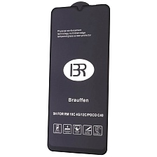 Защитное стекло BRAUFFEN для XIAOMI Redmi 10C, Redmi 12C, Redmi A3, Redmi A3x, XIAOMI POCO C40, POCO C55, POCO C61, POCO C63, цвет окантовки черный