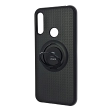 Чехол накладка iFace для HUAWEI Honor 8A, Y6 2019, силикон, кольцо держатель, цвет черный.