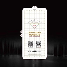 Защитная противоударная пленка DIAMOND QUALITY для APPLE iPhone XS MAX (6.5"), прозрачная.