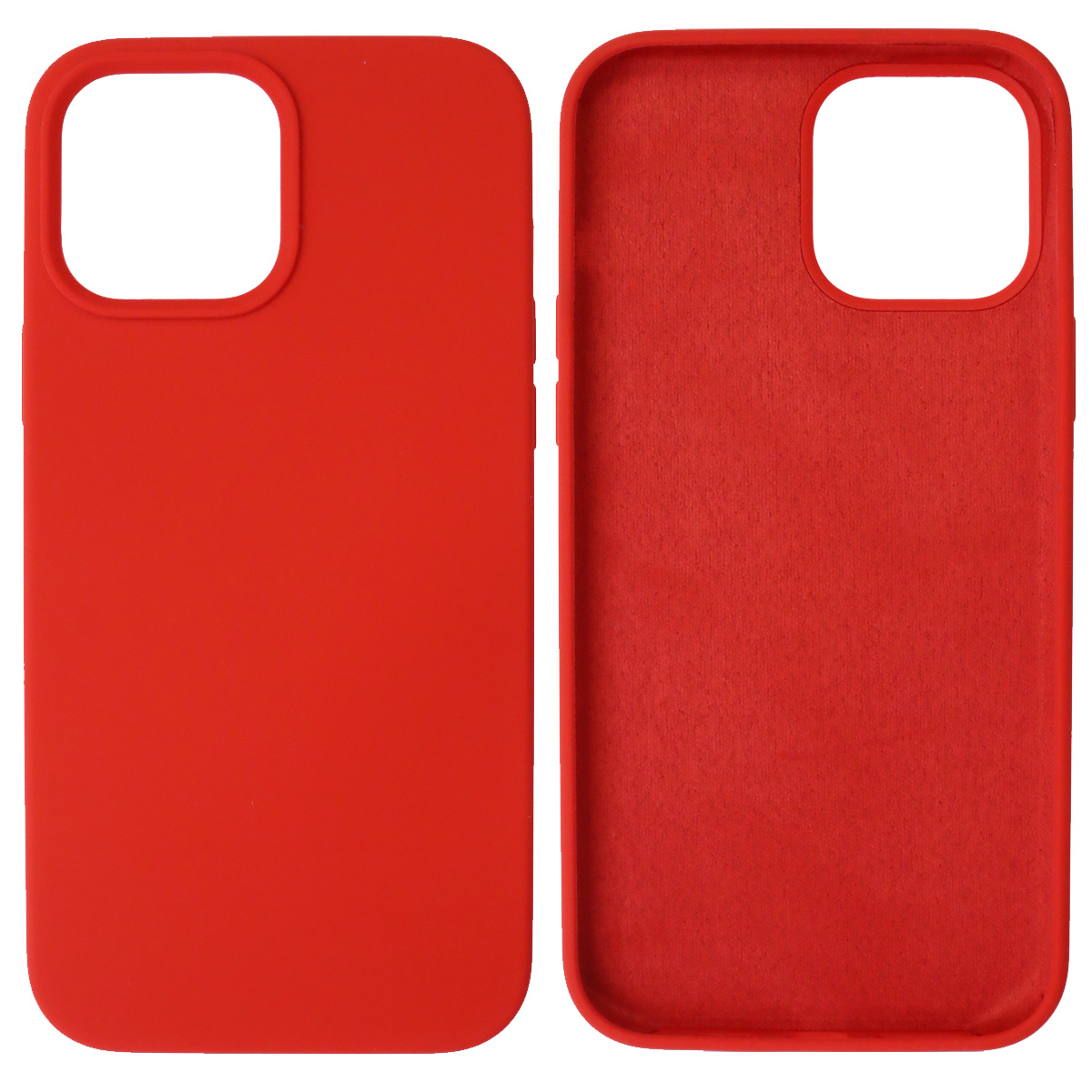 Чехол накладка Silicon Case для APPLE iPhone 13 Pro Max (6.7), силикон, бархат, цвет красный Чехол накладка Silicon Case для APPLE iPhone 13 Pro Max (6.7), силикон, бархат, цвет красный