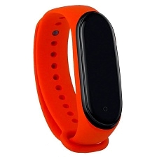 Ремешок на запястье, браслет для XIAOMI Mi Band 5, 6, силикон, цвет коралловый Ремешок на запястье, браслет для XIAOMI Mi Band 5, 6, силикон, цвет коралловый
