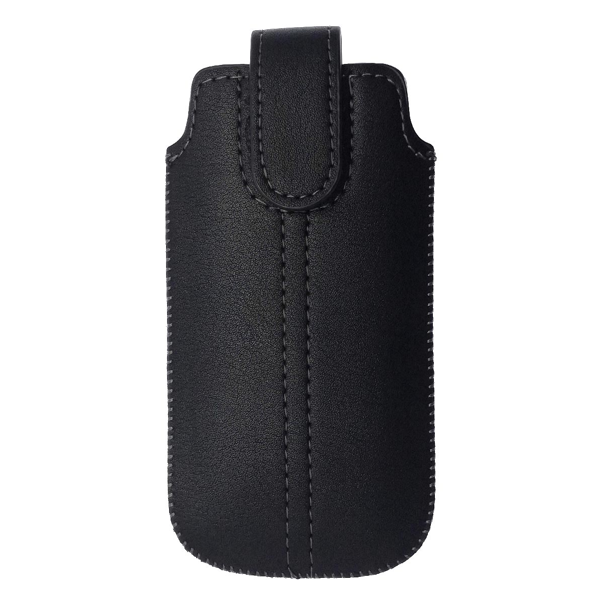 Футляр с язычком на липучке для телефонов 2.0 дюймов (SA SGH-D780), цвет черный.