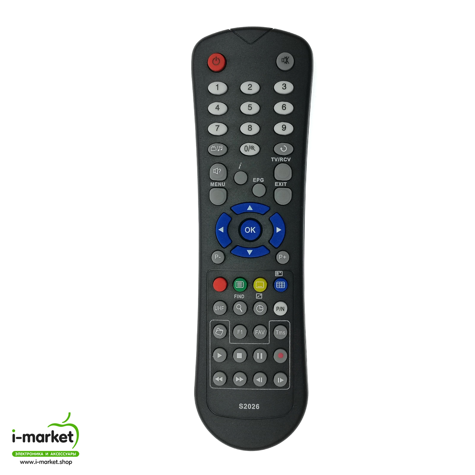 Пульт ДУ для спутниковых ресиверов GI S2026/2126 GLOBO X403, цвет черный.