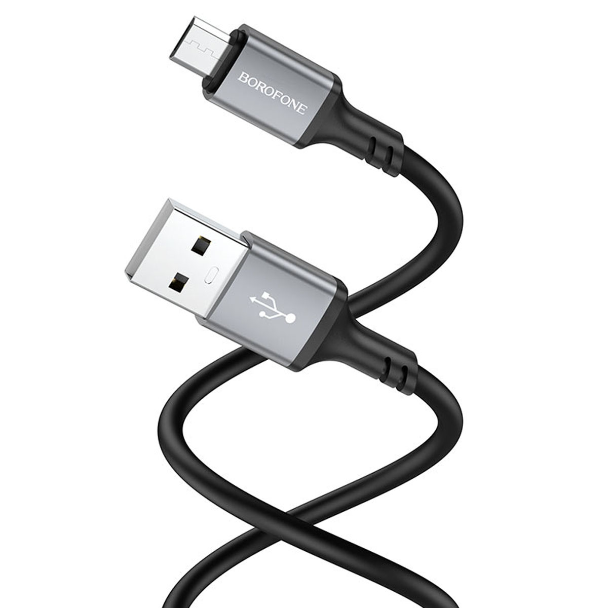 Кабель BOROFONE BX83 Famous Micro USB, 2.4A, длина 1 метр, цвет черный Кабель BOROFONE BX83 Famous Micro USB, 2.4A, длина 1 метр, цвет черный