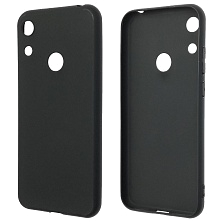 Чехол накладка для HUAWEI Honor 8A, Y6 2019, силикон, матовый, цвет черный