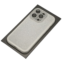 Чехол накладка Shine для APPLE iPhone 14 Pro, силикон, блестки, защита камеры, цвет серебристый Чехол накладка Shine для APPLE iPhone 14 Pro, силикон, блестки, защита камеры, цвет серебристый