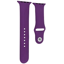 Ремешок для Apple Watch спортивный "Sport", размер 42-44 mm, цвет темно фиолетовый Ремешок для Apple Watch спортивный "Sport", размер 42-44 mm, цвет темно фиолетовый
