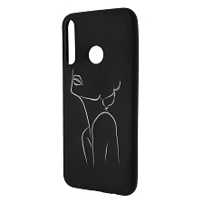 Чехол накладка imcase для HUAWEI Honor 9C, Honor P40 Lite E, Y7P, силикон, рисунок Женский силуэт Чехол накладка imcase для HUAWEI Honor 9C, Honor P40 Lite E, Y7P, силикон, рисунок Женский силуэт