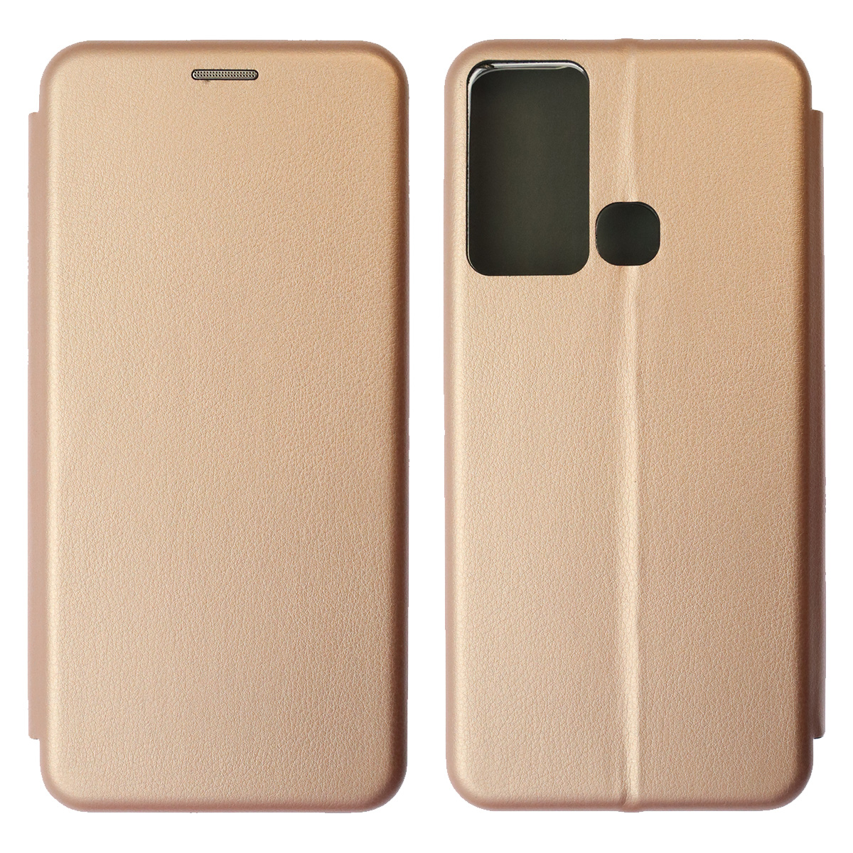 Чехол книжка STYLISH для INFINIX HOT 12i, экокожа, визитница, цвет розовое золото Чехол книжка STYLISH для INFINIX HOT 12i, экокожа, визитница, цвет розовое золото