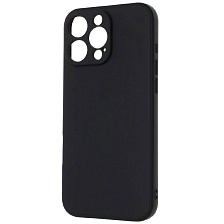 Чехол накладка для APPLE iPhone 16 Pro Max, силикон, защита камеры, цвет черный