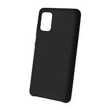 Чехол накладка Silicon Cover для SAMSUNG Galaxy A41 (SM-A415), силикон, бархат, цвет черный Чехол накладка Silicon Cover для SAMSUNG Galaxy A41 (SM-A415), силикон, бархат, цвет черный