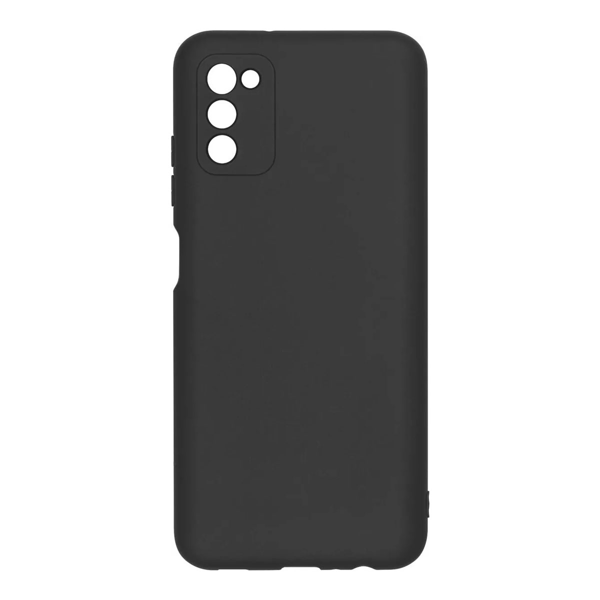 Чехол накладка для SAMSUNG Galaxy A03s (SM-A037F) 164мм, силикон, цвет черный Чехол накладка для SAMSUNG Galaxy A03s (SM-A037F) 164мм, силикон, цвет черный