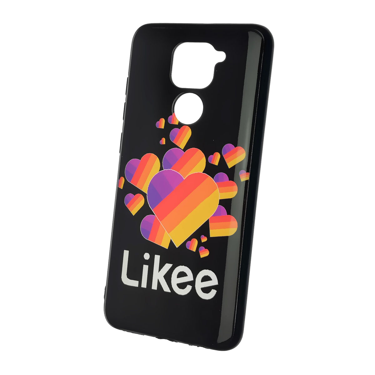 Чехол накладка для XIAOMI Redmi Note 9, силикон, рисунок Likee Black.