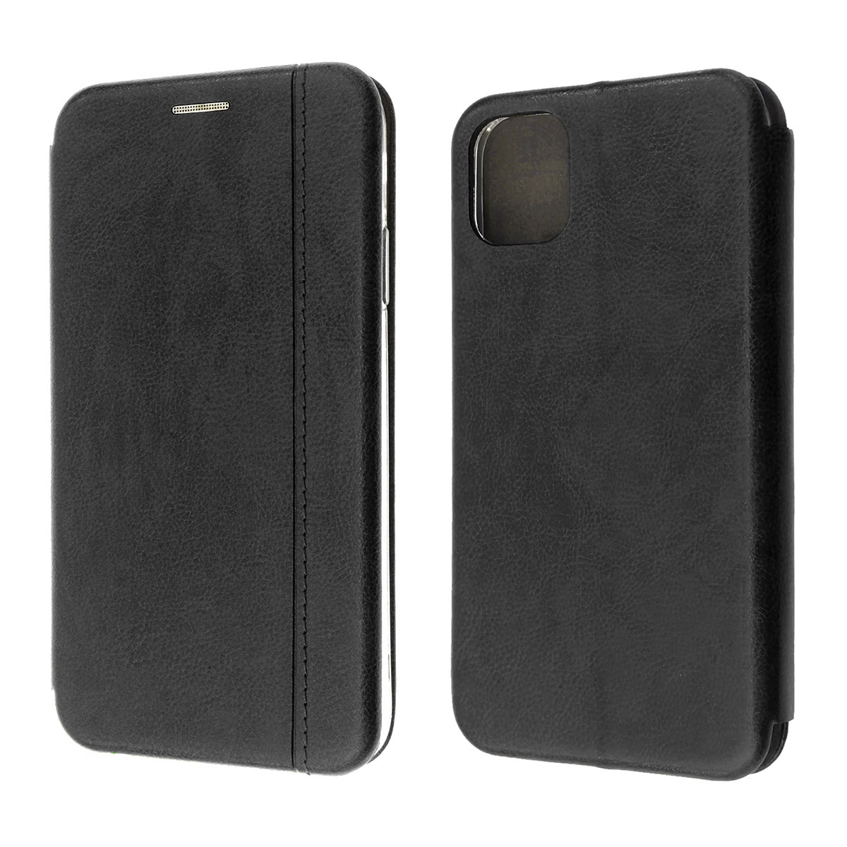 Чехол книжка VINTAGE LiNE для APPLE iPhone 11, экокожа, цвет черный.