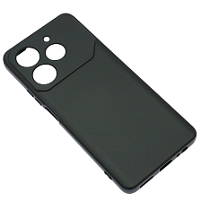 Чехол накладка NANO для TECNO Pova 6 Neo 4G, защита камеры, силикон, бархат, цвет черный