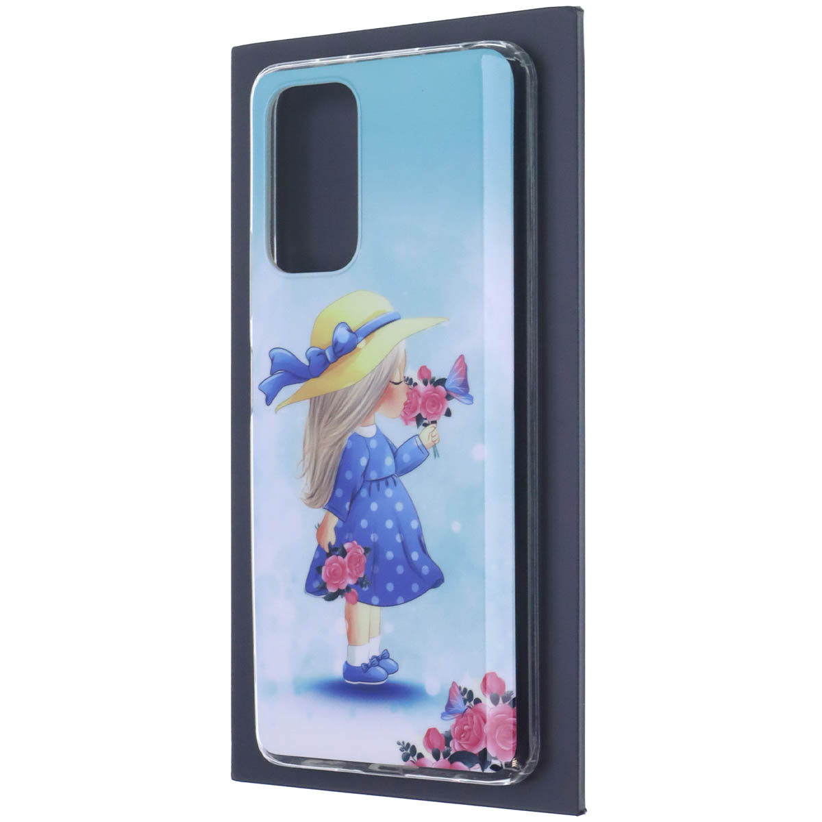 Чехол накладка для XIAOMI Redmi Note 10 Pro, силикон, рисунок Девочка с цветами Чехол накладка для XIAOMI Redmi Note 10 Pro, силикон, рисунок Девочка с цветами