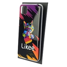 Чехол накладка Vinil для HUAWEI Honor 9S (DUA-LX9), Y5P 2020, силикон, рисунок Likee Cat, цвет черный Чехол накладка Vinil для HUAWEI Honor 9S (DUA-LX9), Y5P 2020, силикон, рисунок Likee Cat, цвет черный