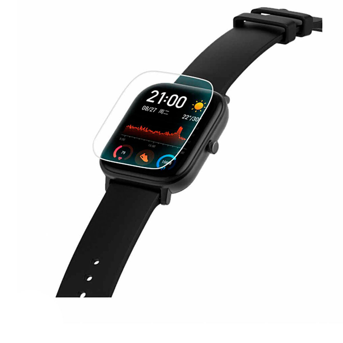 Защитная пленка для Xiaomi Amazfit Bip, ударопрочная, прозрачная