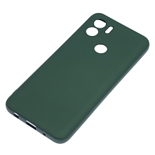 Чехол накладка NANO для Redmi A1 Plus, Redmi A2 Plus, POCO C51, силикон, бархат, цвет темно зеленый Чехол накладка NANO для Redmi A1 Plus, Redmi A2 Plus, POCO C51, силикон, бархат, цвет темно зеленый