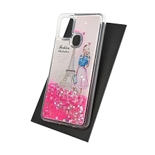 Чехол накладка TransFusion для SAMSUNG Galaxy A21S (SM-A217), силикон, переливашка, рисунок Paris.