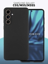 Чехол накладка RESCO для SAMSUNG Galaxy C55, M55, M55s, защита камеры, силикон, цвет черный