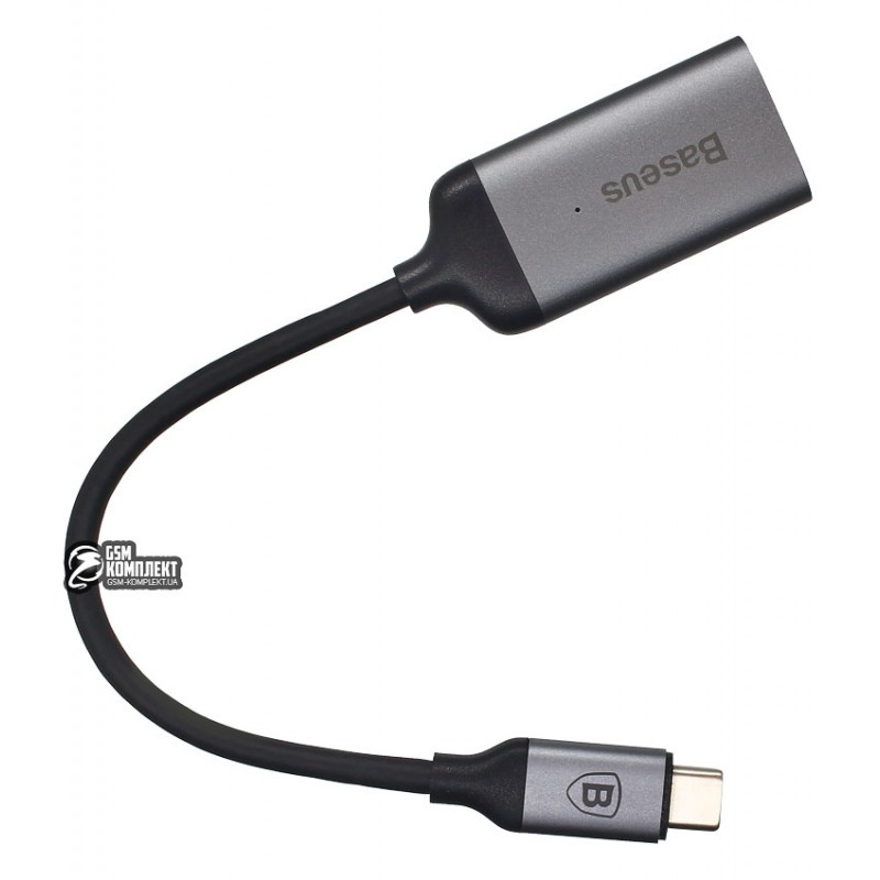 Переходник адаптер "Baseus" C-Video Type-C на HDMI папа (Portable type) цвет графитовый. Переходник адаптер "Baseus" C-Video Type-C на HDMI папа (Portable type) цвет графитовый.