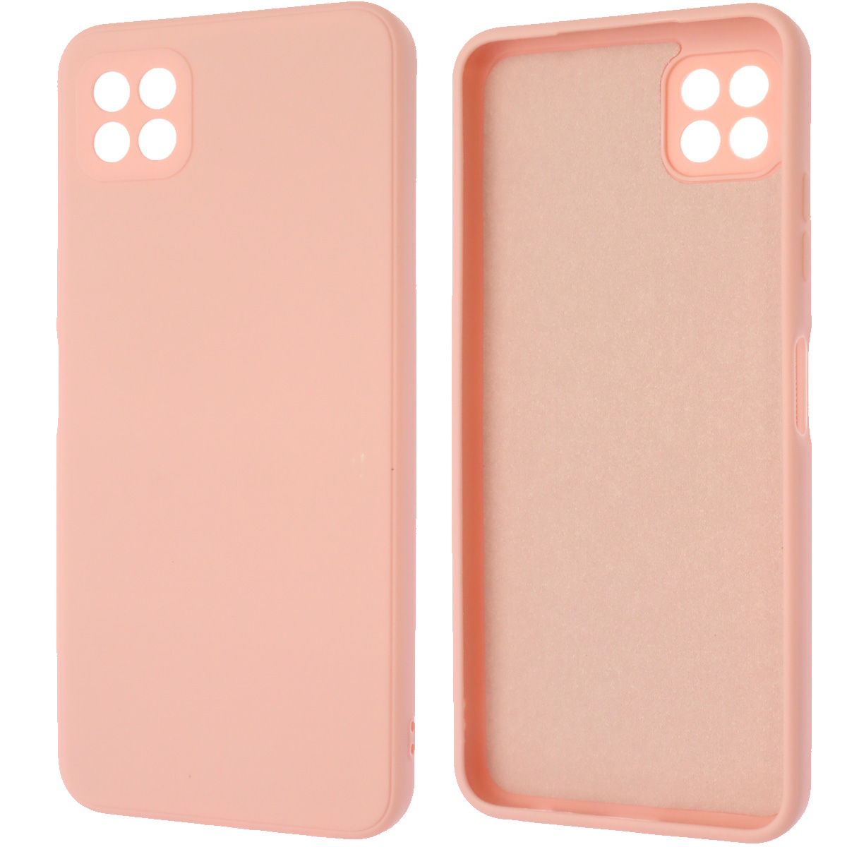 Чехол накладка для SAMSUNG Galaxy A22s 5G (SM-A226B), силикон, бархат, цвет розовый песок Чехол накладка для SAMSUNG Galaxy A22s 5G (SM-A226B), силикон, бархат, цвет розовый песок