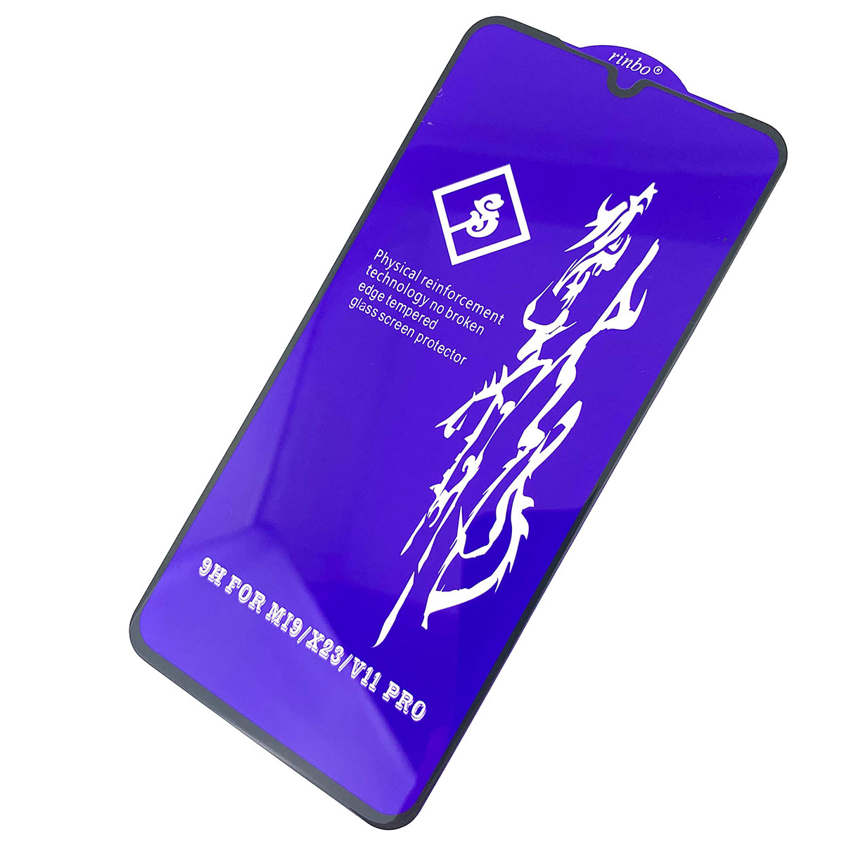 Защитное стекло 6D GLASS FULL GLUE для XIAOMI Mi 9 Lite, Mi 9 X23, V11 Pro, цвет канта черный.