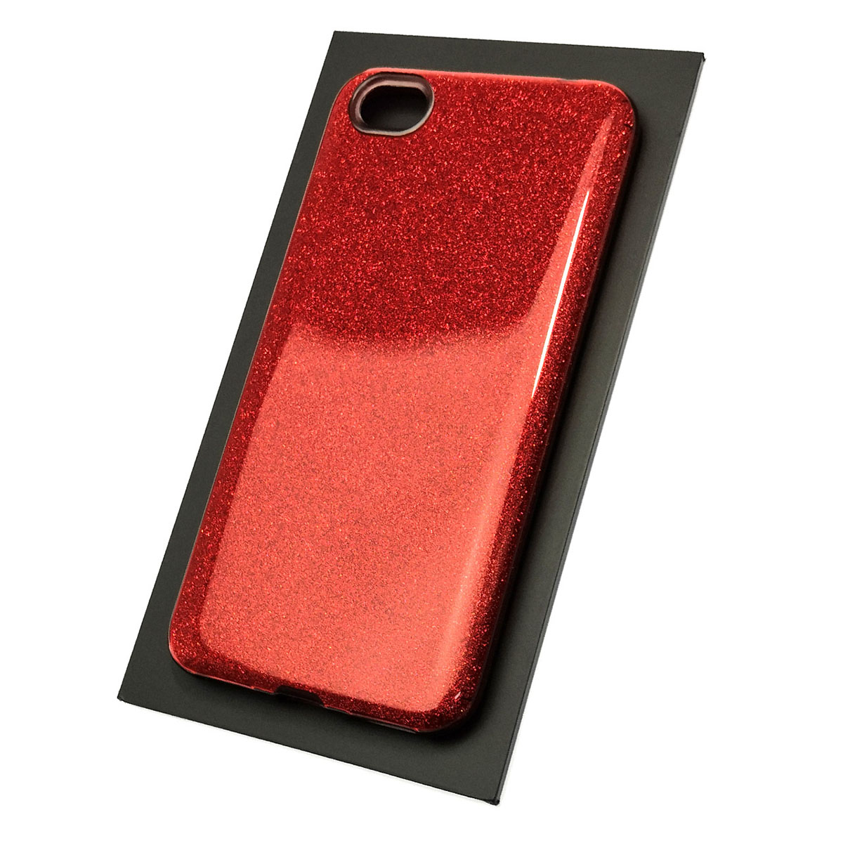 Чехол накладка Shine для XIAOMI Redmi Note 5A, 16GB, силикон, блестки, цвет красный Чехол накладка Shine для XIAOMI Redmi Note 5A, 16GB, силикон, блестки, цвет красный