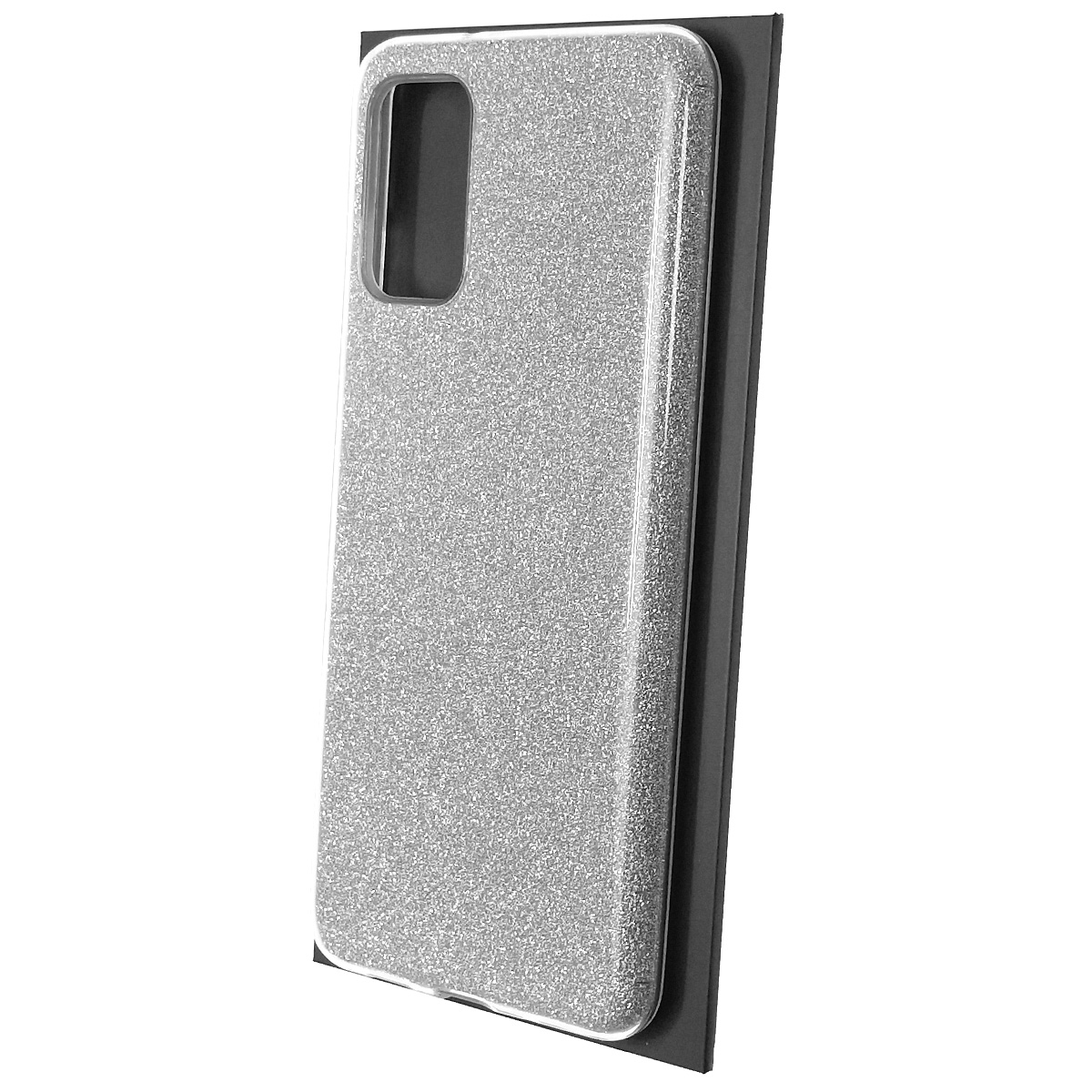Чехол накладка Shine для SAMSUNG Galaxy S20 Plus (SM-G985), силикон, блестки, цвет серебристый Чехол накладка Shine для SAMSUNG Galaxy S20 Plus (SM-G985), силикон, блестки, цвет серебристый