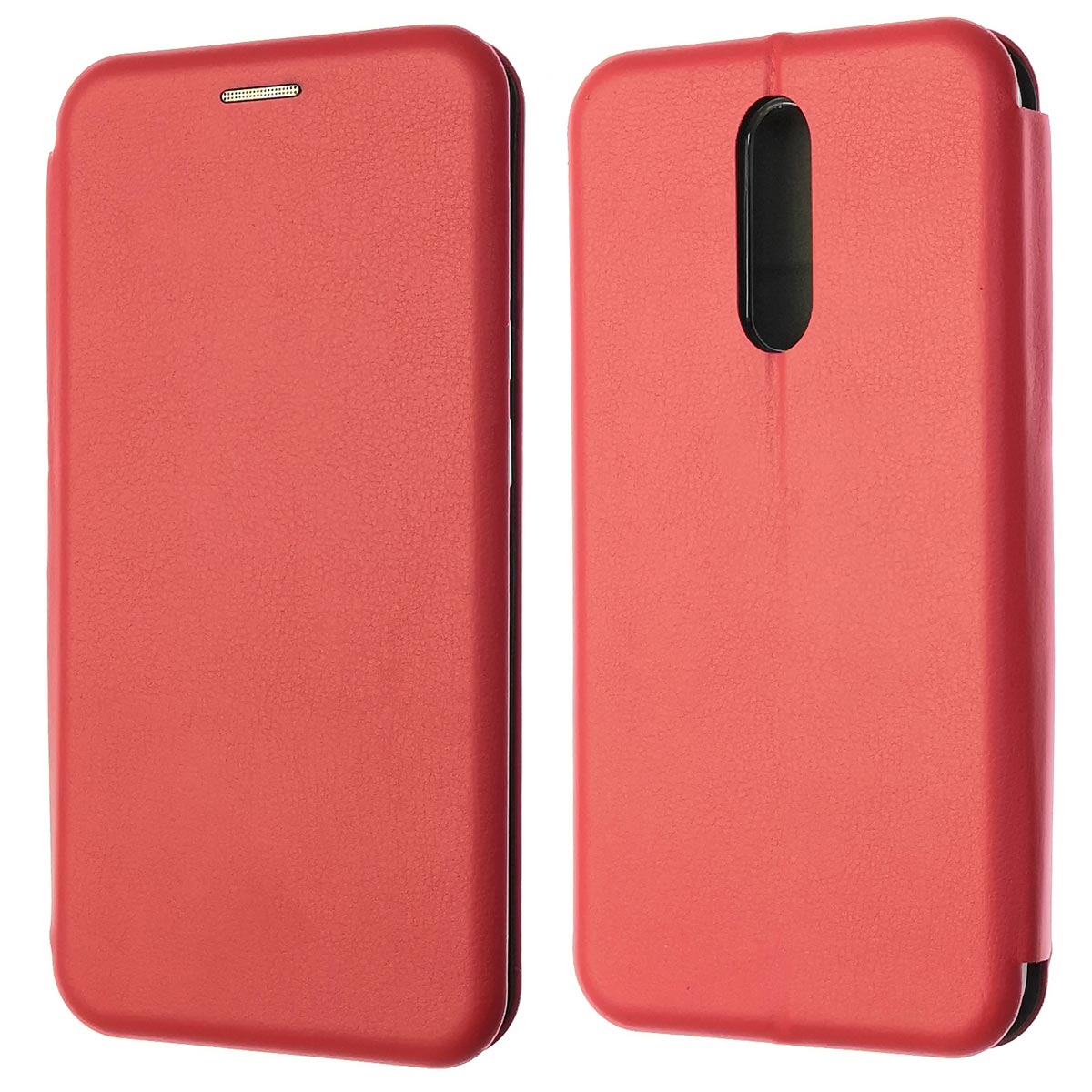 Чехол книжка STYLISH для XIAOMI Redmi 8, экокожа, визитница, цвет красный