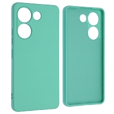 Чехол накладка NANO для TECNO Camon 20 4G, TECNO Camon 20 Pro 4G, защита камеры, силикон, бархат, цвет бирюзовый