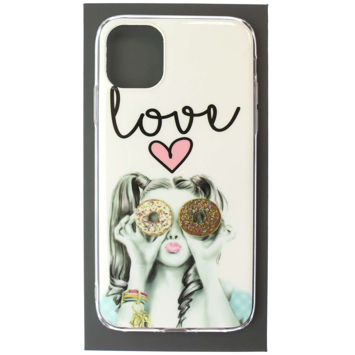 Чехол накладка для APPLE iPhone 11, силикон, рисунок love