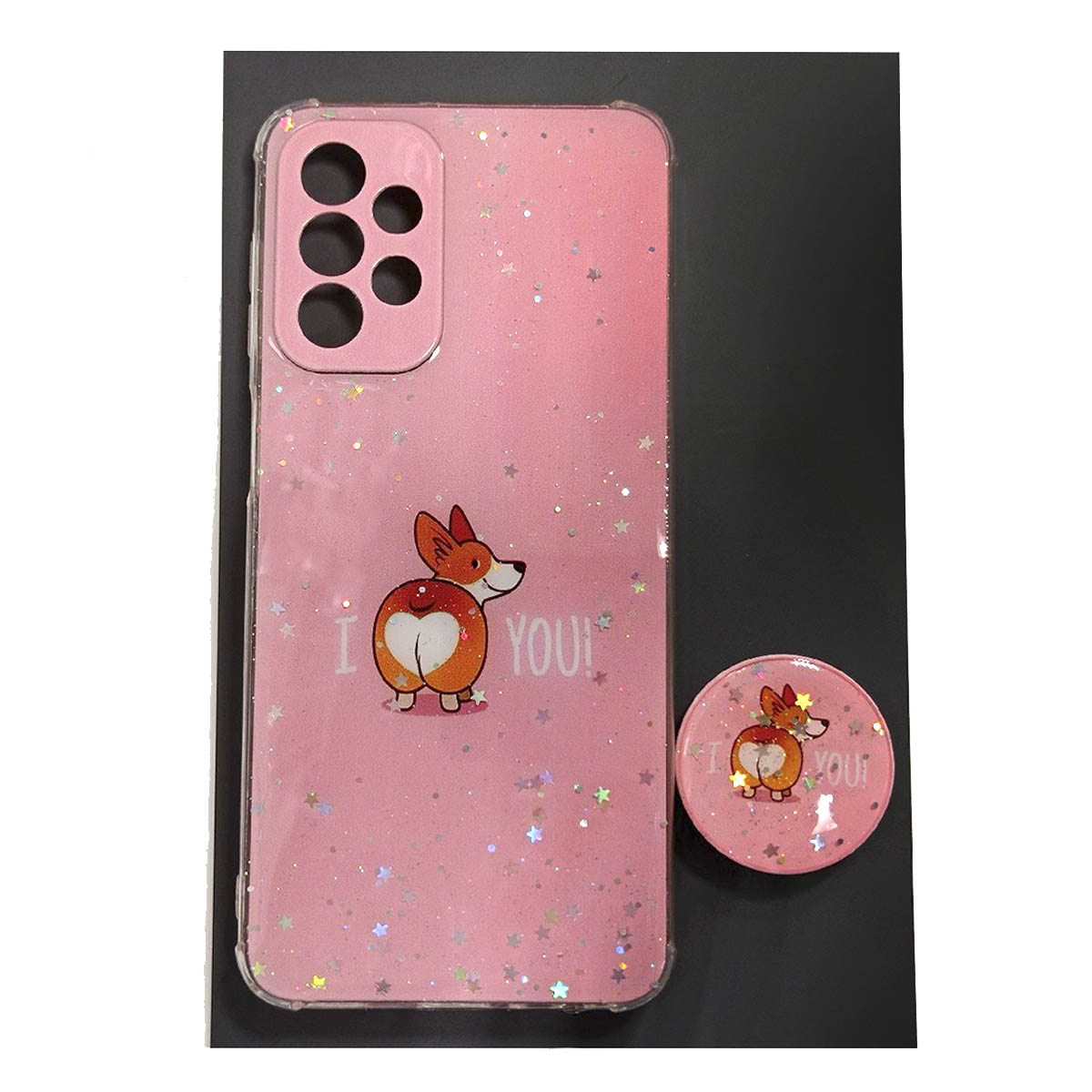 Чехол накладка для SAMSUNG Galaxy A23, силикон, фактурный глянец, с поп сокетом, рисунок I Love You Чехол накладка для SAMSUNG Galaxy A23, силикон, фактурный глянец, с поп сокетом, рисунок I Love You