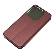 Чехол книжка STYLISH для TECNO Spark 20, Spark 20C, экокожа, визитница, цвет бордовый Чехол книжка STYLISH для TECNO Spark 20, Spark 20C, экокожа, визитница, цвет бордовый