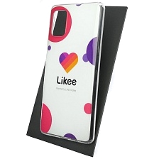 Чехол накладка Vinil для SAMSUNG Galaxy A51 (SM-A515), A31 (SM-A315), силикон, рисунок Likee, цвет белый Чехол накладка Vinil для SAMSUNG Galaxy A51 (SM-A515), A31 (SM-A315), силикон, рисунок Likee, цвет белый