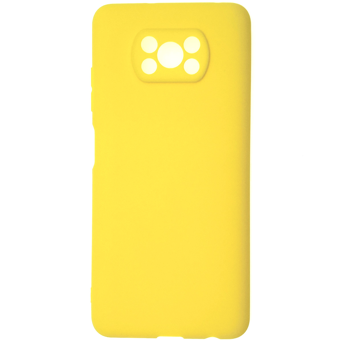 Чехол накладка GPS для XIAOMI POCO X3, POCO X3 Pro, силикон, матовый, цвет желтый Чехол накладка GPS для XIAOMI POCO X3, POCO X3 Pro, силикон, матовый, цвет желтый
