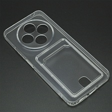 Чехол накладка CARD CASE для XIAOMI Redmi 14C, POCO C75, силикон, защита камеры, отдел для карт, цвет прозрачный Чехол накладка CARD CASE для XIAOMI Redmi 14C, POCO C75, силикон, защита камеры, отдел для карт, цвет прозрачный
