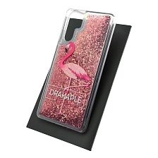Чехол накладка TransFusion для HUAWEI Honor P30 Pro, P30 Plus, силикон, переливашка, рисунок Drakaple Фламинго.