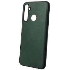 Чехол накладка для Realme C3, силикон, под кожу, цвет зеленый Чехол накладка для Realme C3, силикон, под кожу, цвет зеленый