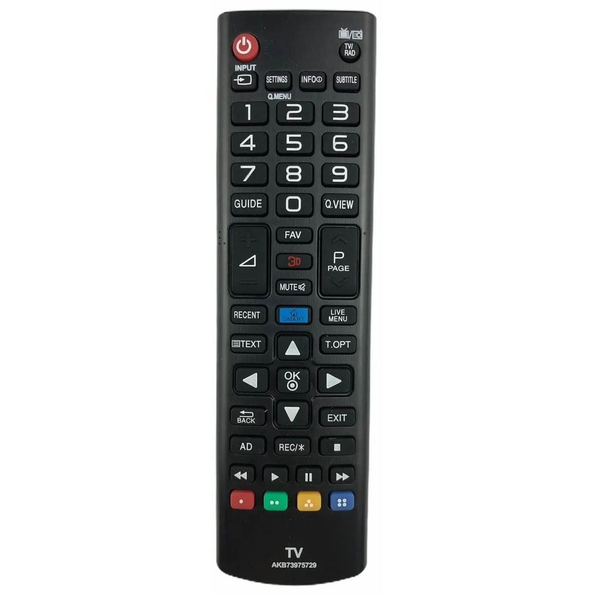 Пульт ДУ для AKB73975729, AKB73975761 для телевизоров LG (LCD/LED 3D TV), цвет черный
