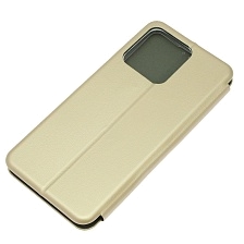 Чехол книжка STYLISH для Realme C51, Realme C53, Realme Note 50, экокожа, визитница, цвет золотистый Чехол книжка STYLISH для Realme C51, Realme C53, Realme Note 50, экокожа, визитница, цвет золотистый