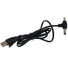 Кабель USB - штекер, разъемы (5.5x2.5 мм, 4.0x1.7 мм), длина 1м, цвет черный