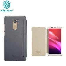 Чехол книжка для XIAOMI REDMI 5, экокожа, цвет золотистый.