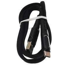 Кабель GO-DES GD-UC526TC USB Type C, 3A, длина 1 метр, цвет черный