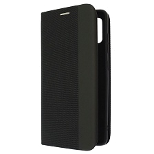 Чехол книжка MESH для SAMSUNG Galaxy A51 (SM-A515F), текстиль, силикон, бархат, визитница, цвет черный Чехол книжка MESH для SAMSUNG Galaxy A51 (SM-A515F), текстиль, силикон, бархат, визитница, цвет черный