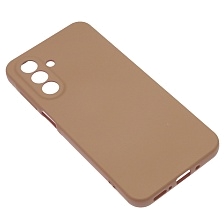 Чехол накладка Silicon Cover для SAMSUNG Galaxy A17, A26 5G, защита камеры, силикон, бархат, цвет кофе с молоком