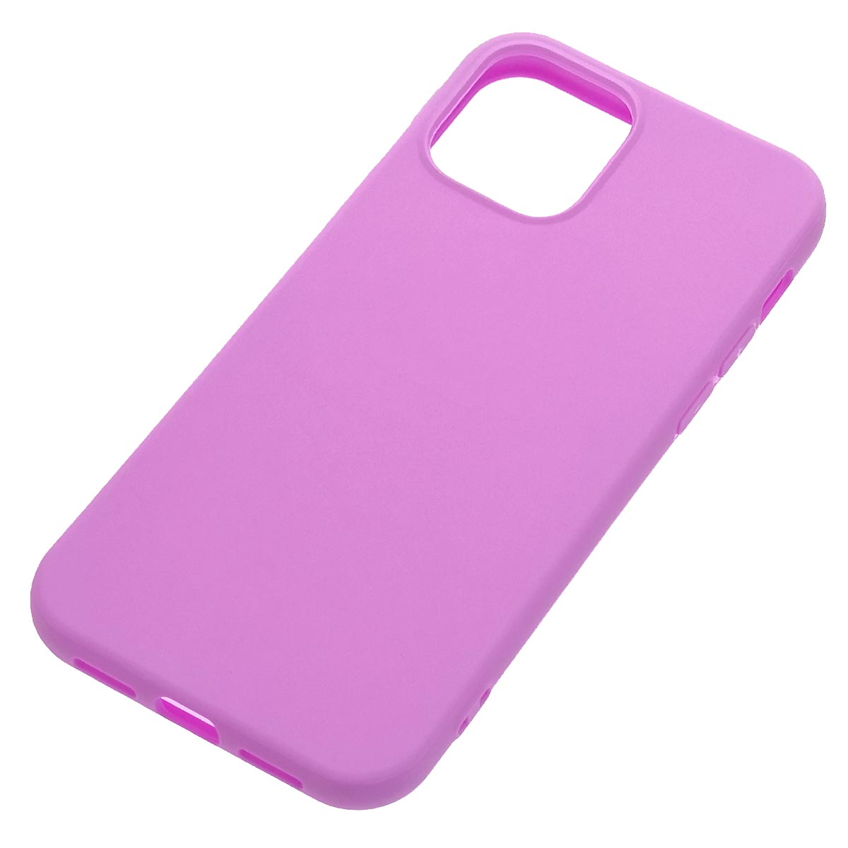 Чехол накладка для APPLE iPhone 12 (6.1"), iPhone 12 Pro (6.1"), силикон, матовый, цвет пурпурный Чехол накладка для APPLE iPhone 12 (6.1"), iPhone 12 Pro (6.1"), силикон, матовый, цвет пурпурный