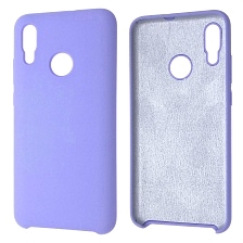Чехол накладка Silicon Cover для HUAWEI P Smart 2019 (POT-LX1), Honor 10 Lite (HRY-LX1), силикон, бархат, цвет сиреневый.